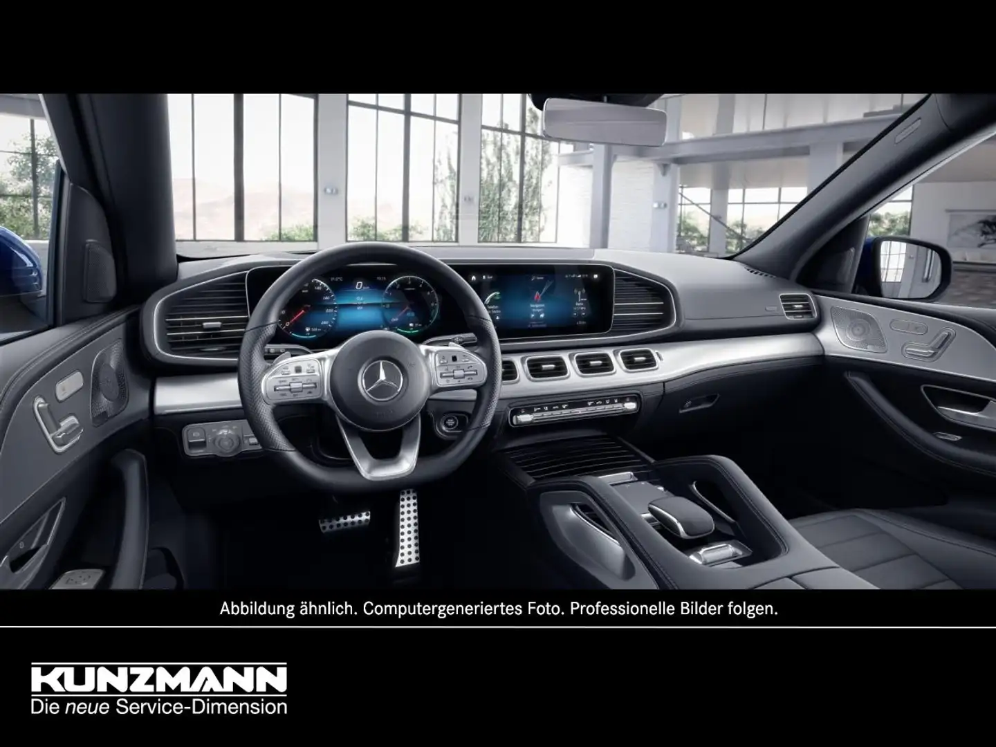 Mercedes-Benz GLE 350 de 4M AMG MBUX Navi 360° AHK HUD Panorama Blu/Azzurro - 2