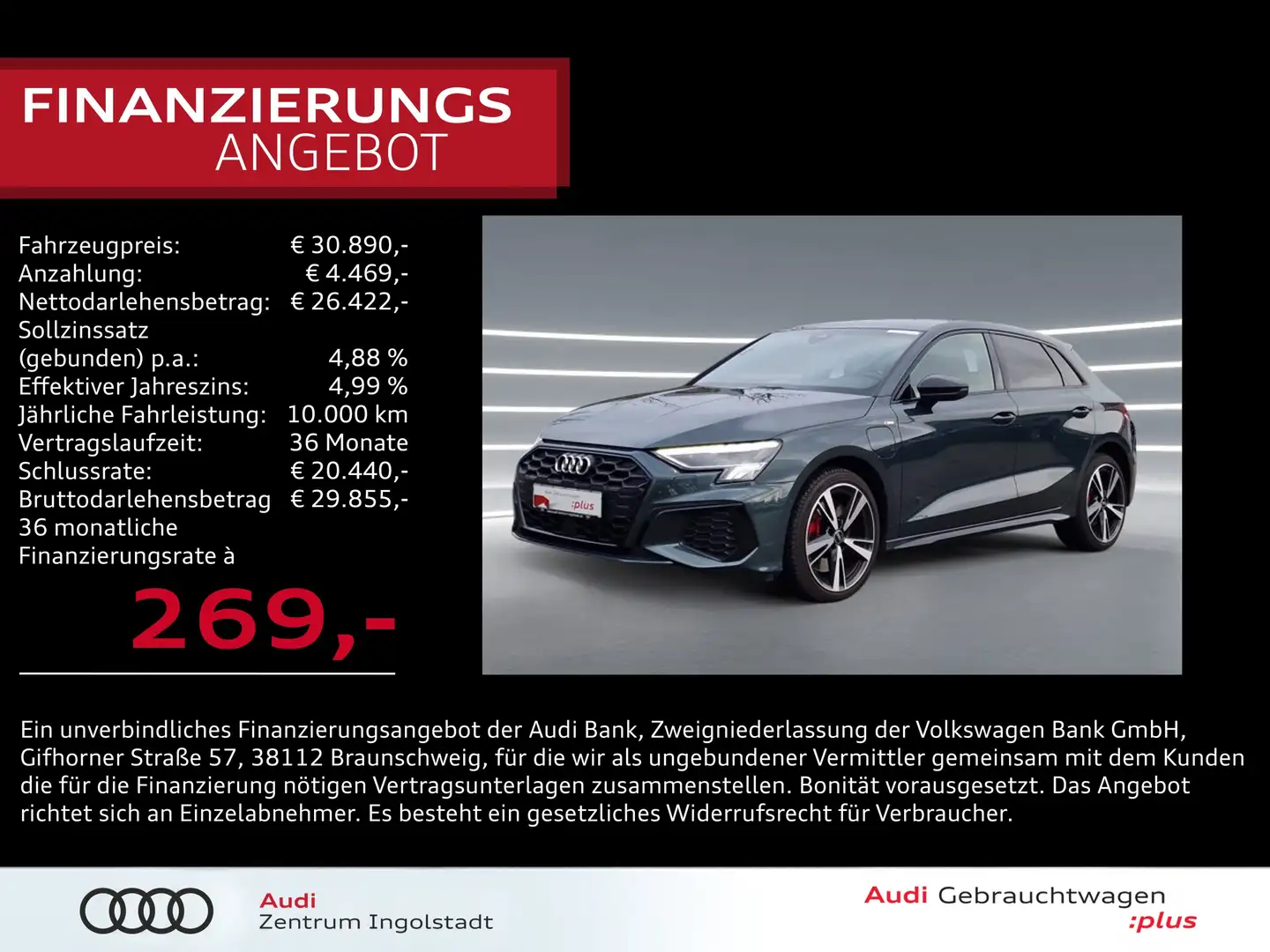 Audi A3 Sportback 45 TFSI e 2x S line LED Raute AHK Groen - 1