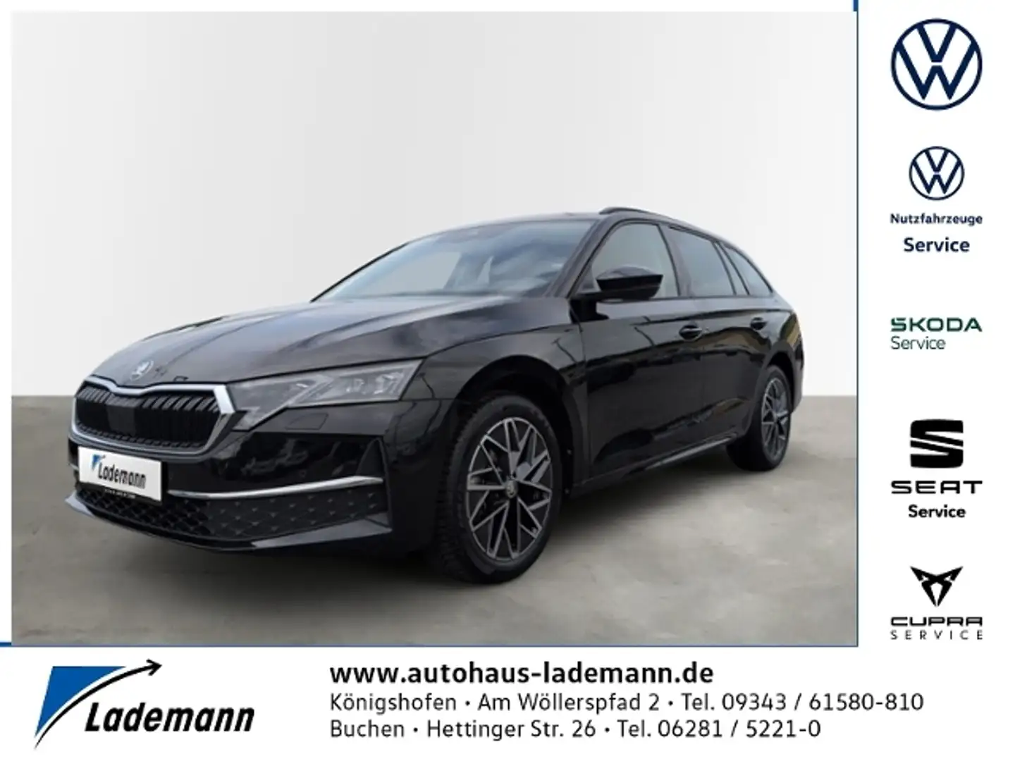 Skoda Octavia Combi 1.5 TSI Selection LED+NAVI+RFK+ACC Schwarz - 1