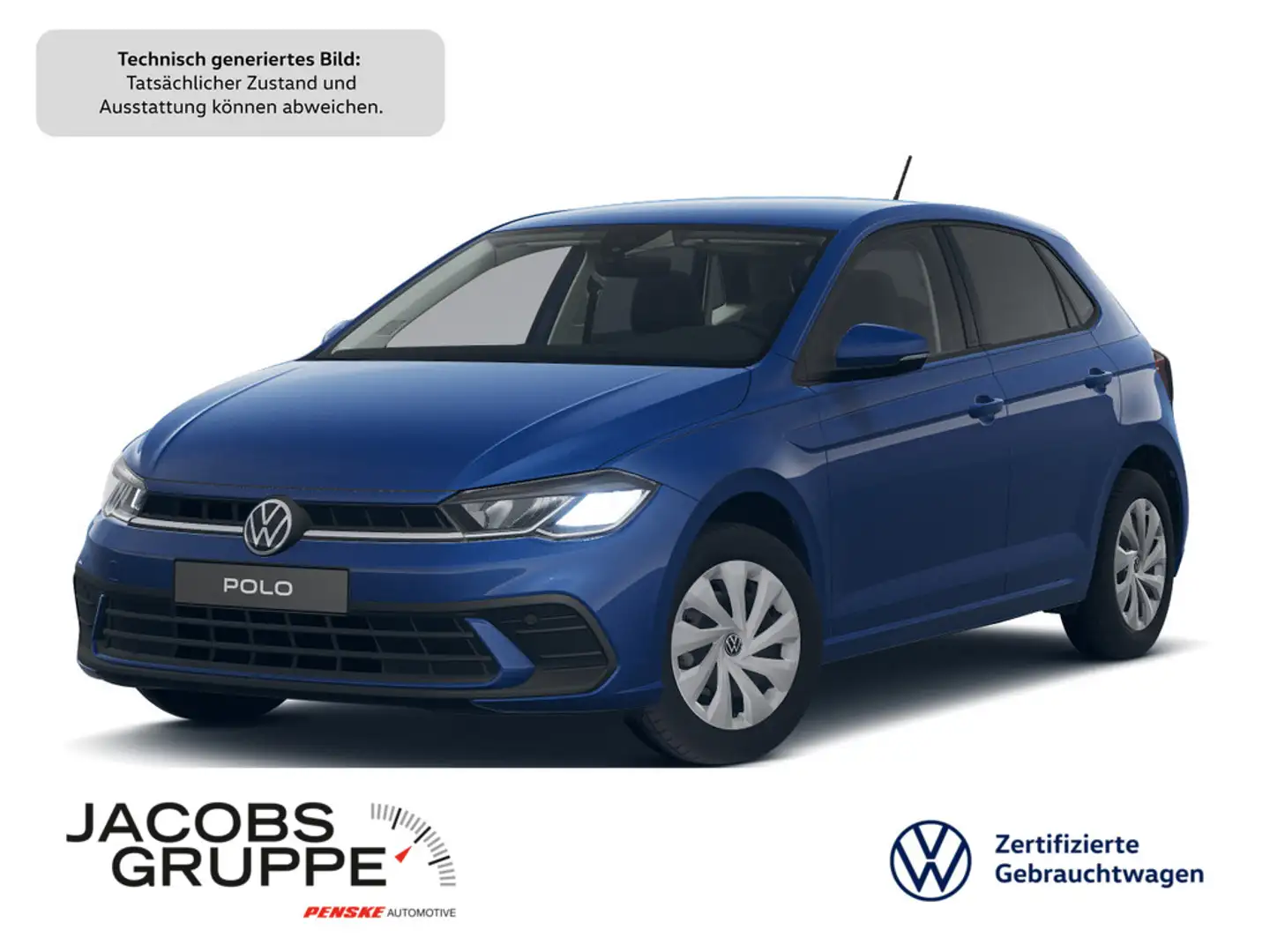 Volkswagen Polo VI 1.0 TSI Life Navi*ACC*SHZ*Klima Blau - 1