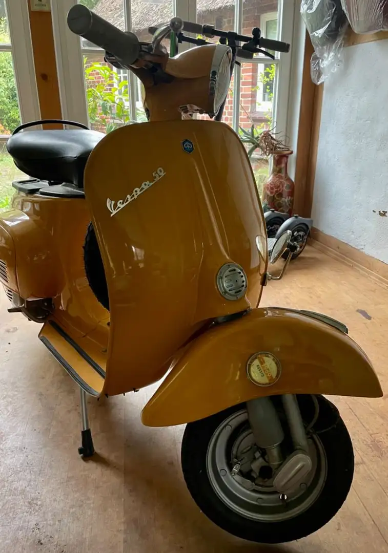 Vespa 50 N V5A1T Smallframe Top restauriert 257km Orange - 1
