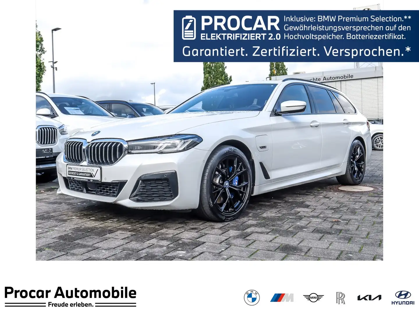 BMW 530 e xDrive A M Sport HUD PANO ACC RFK NAVI DAB Weiß - 1
