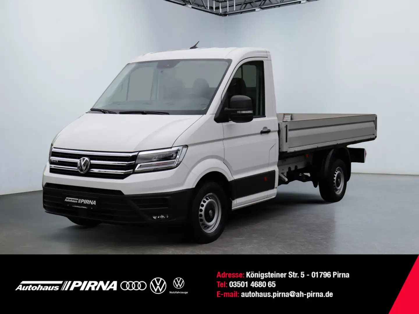 Volkswagen Crafter 35 2.0 TDI Pritsche mittellang 4MOTION LED AHK Weiß - 1