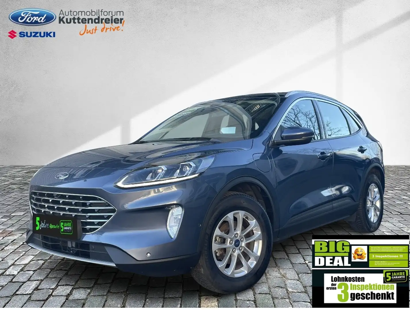 Ford Kuga PHEV Titanium Navi 2xKamera Voll-LED AHKschw Blau - 2