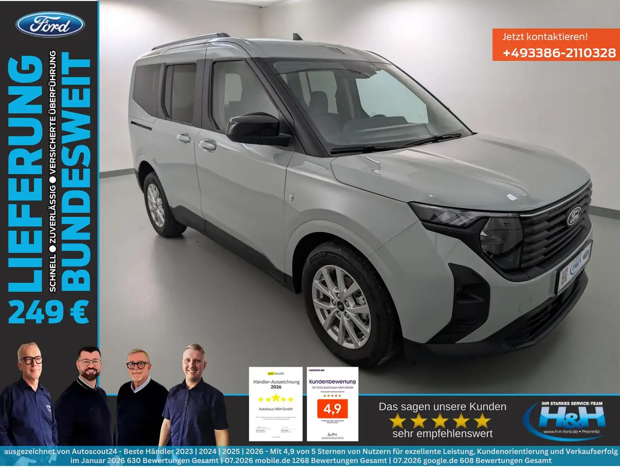 Ford Tourneo 1.0 EcoB Aut. Titanium Kam+Tempo