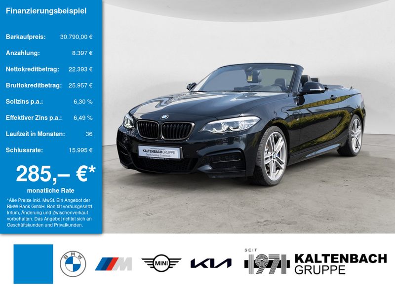 BMW 240 Mi Cabrio FACEL. LED W-LAN NAVI SHZ PDC