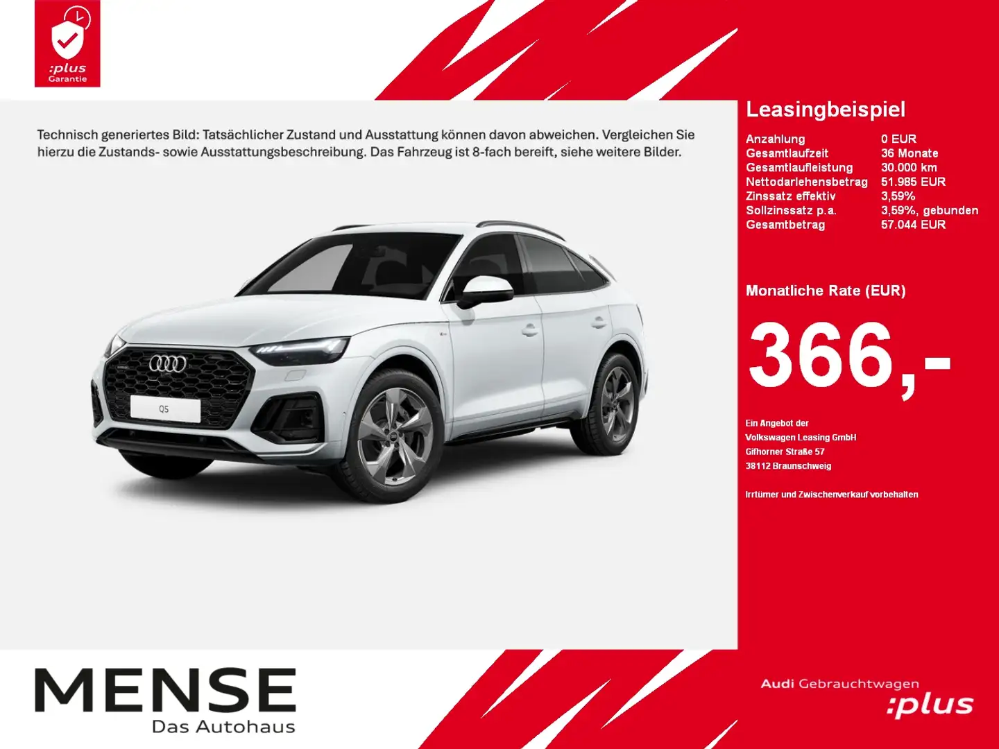 Audi Q5 Sportback 45 TFSI quattro S tronic S line |LM Weiß - 1