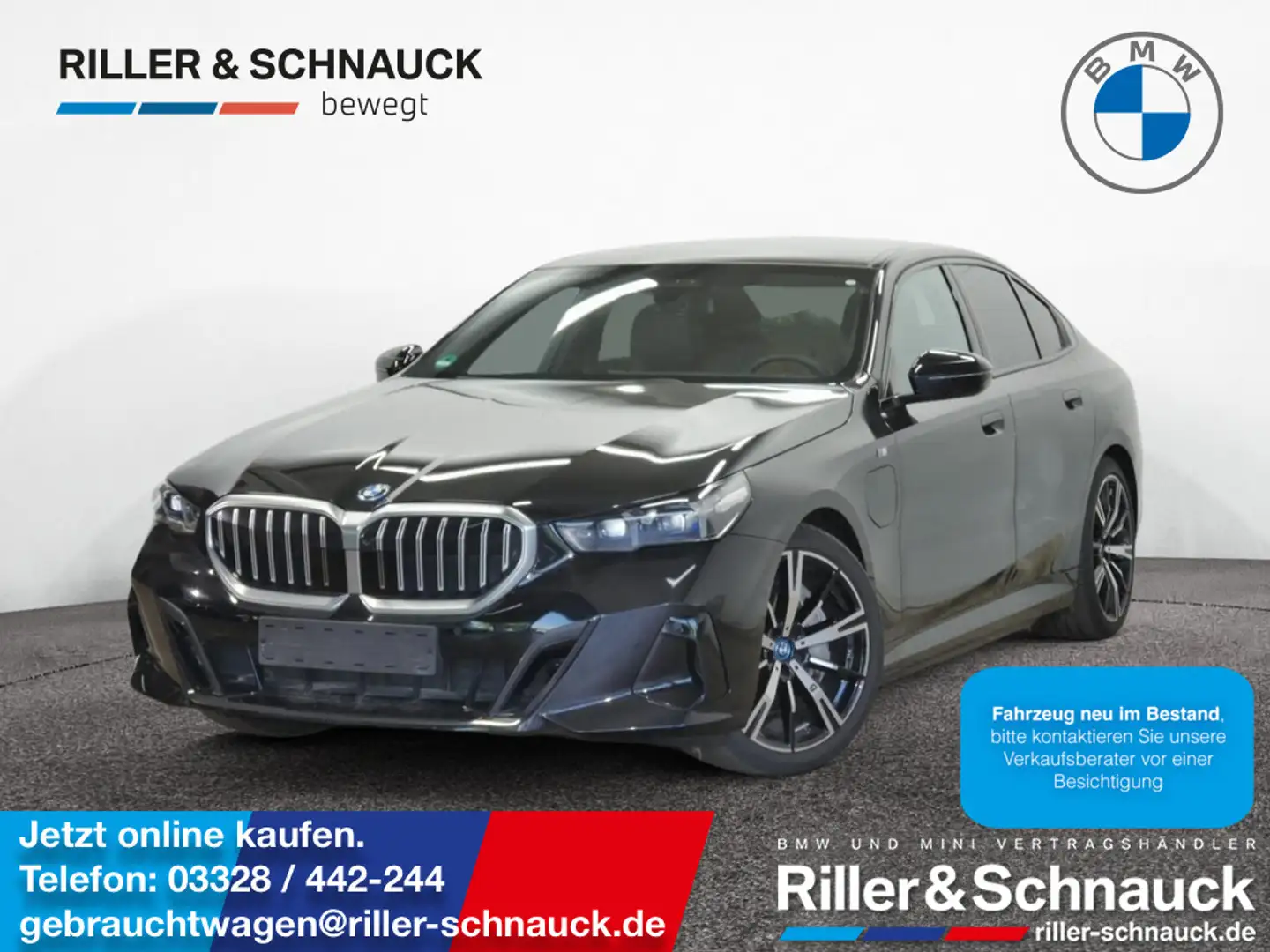 BMW 550 e xDrive M Sport PANO+B&W+360+KAM+HUD+ACC Black - 1