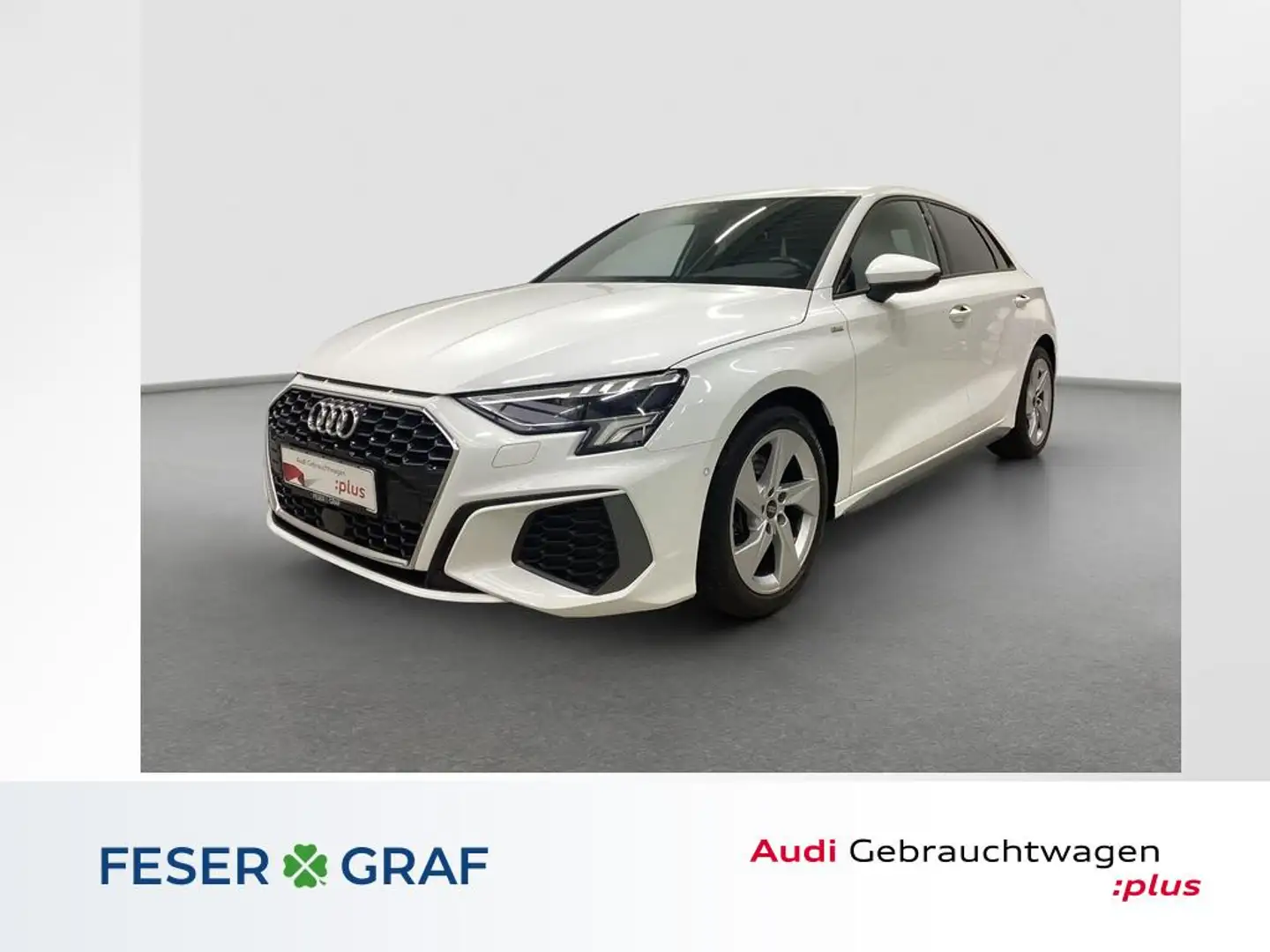 Audi A3 S line 40 TDI quattro B&O LED ACC RFK Navi Weiß - 1