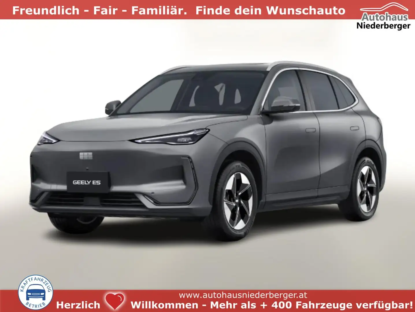 Geely E5 Max+ 68KWh Pano HUD el.Heck 360°ACC Leder 19Z 1... Grau - 1