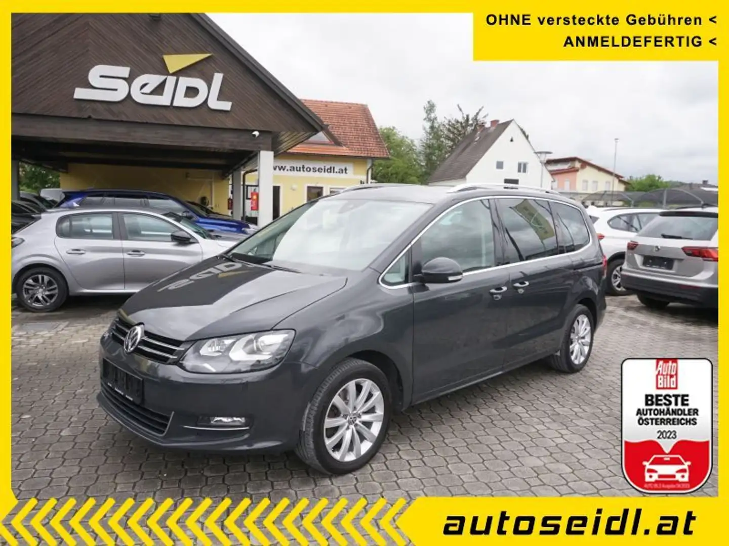 Volkswagen Sharan Business+ SCR 2,0 TDI DSG *NAVI+XENON+KAMERA* Grau - 1