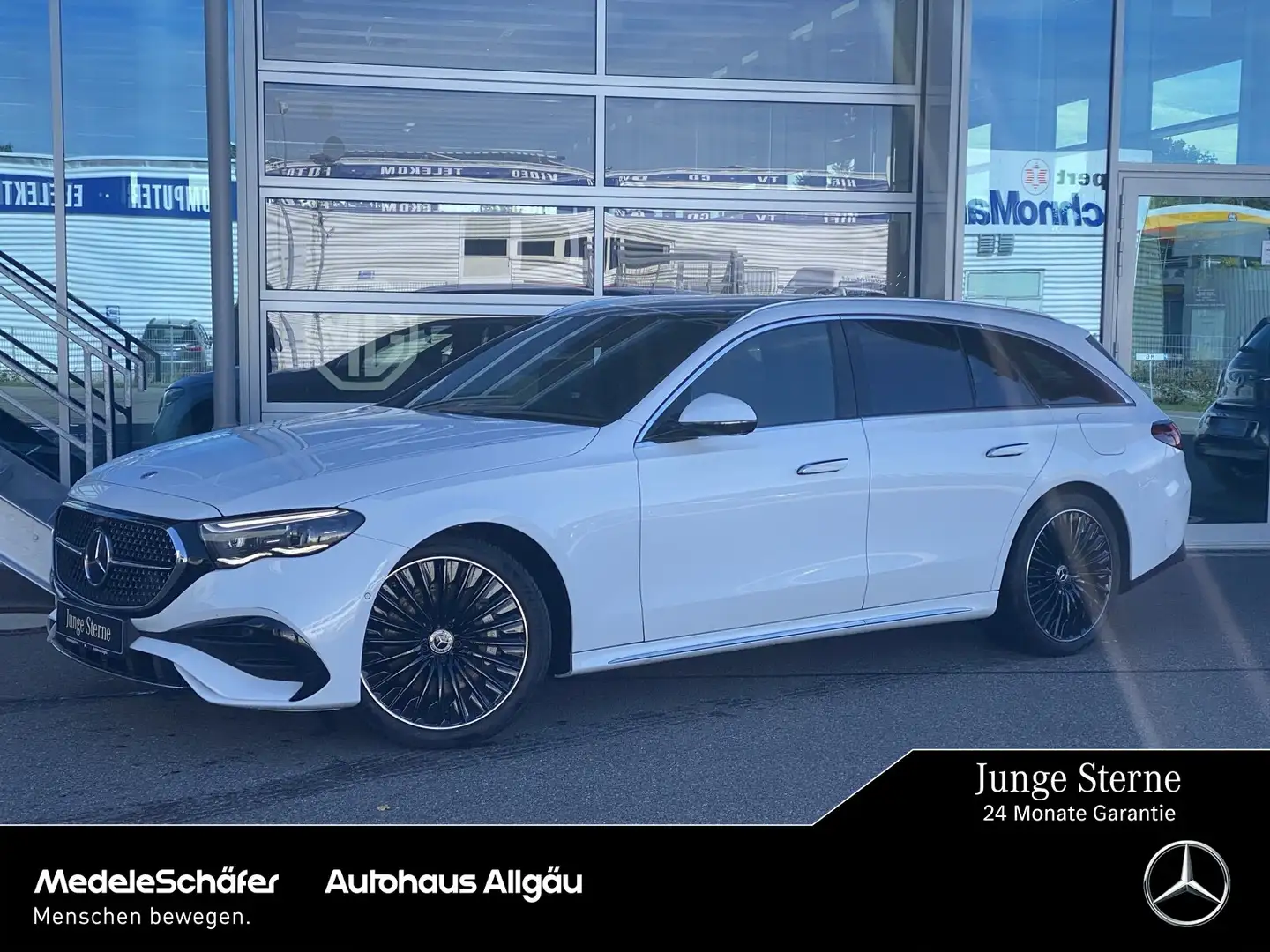 Mercedes-Benz E 300 E 300 T de 4M AMG Dis DiLi AHK Pano Bur Mem Keyl Weiß - 1