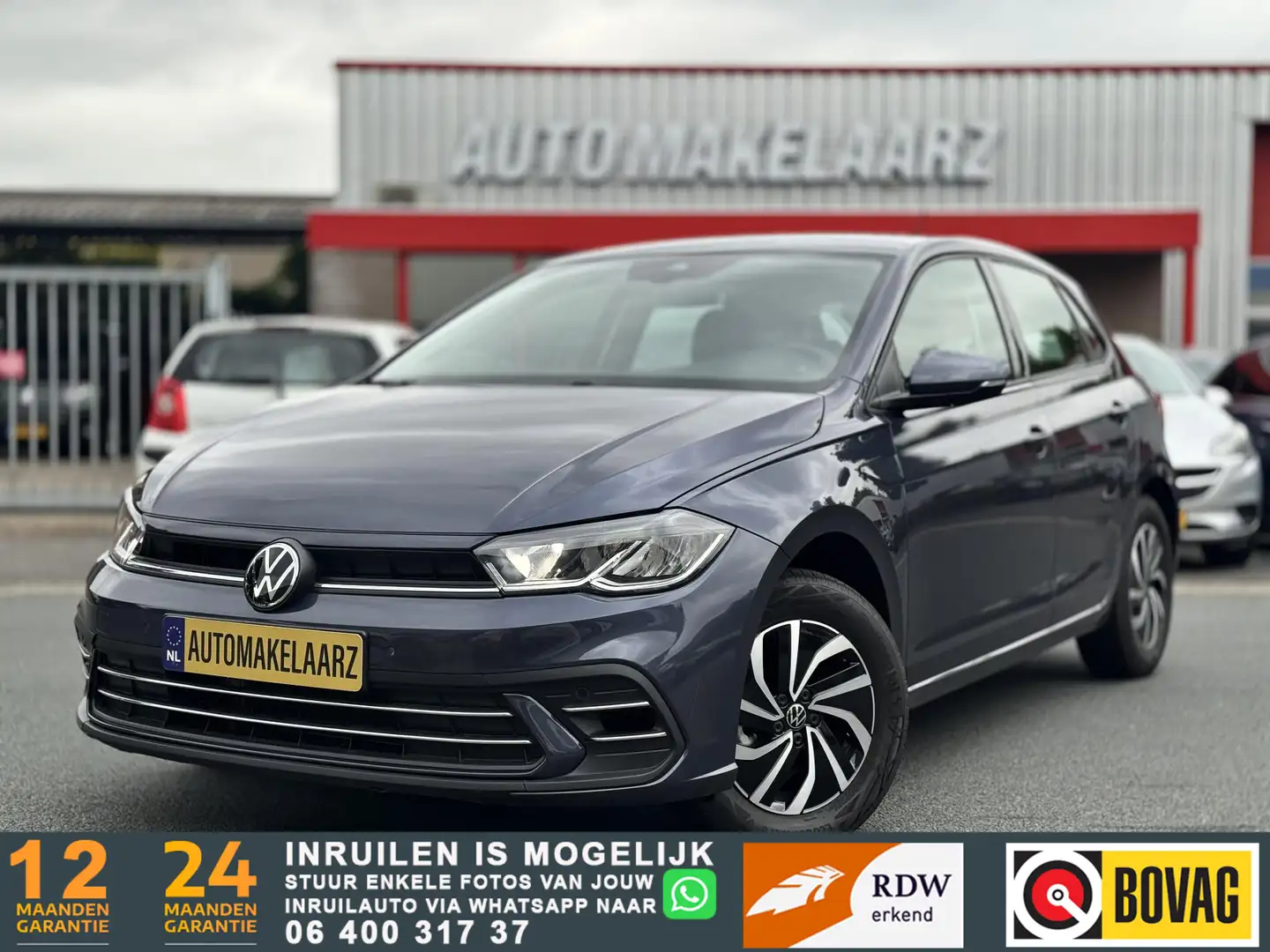 Volkswagen Polo 1.0 TSI Life CARPLAY PDC AUTOMAAT Grijs - 1