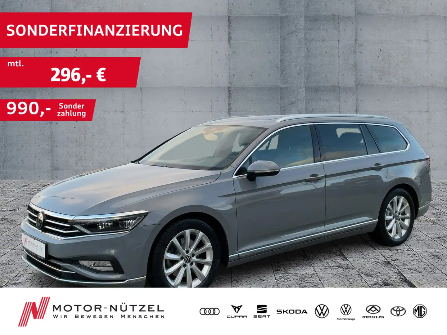 Volkswagen Passat Variant 2.0 TDI DSG IQ+NAVI+ACC+AHK+PANO Grau - 1