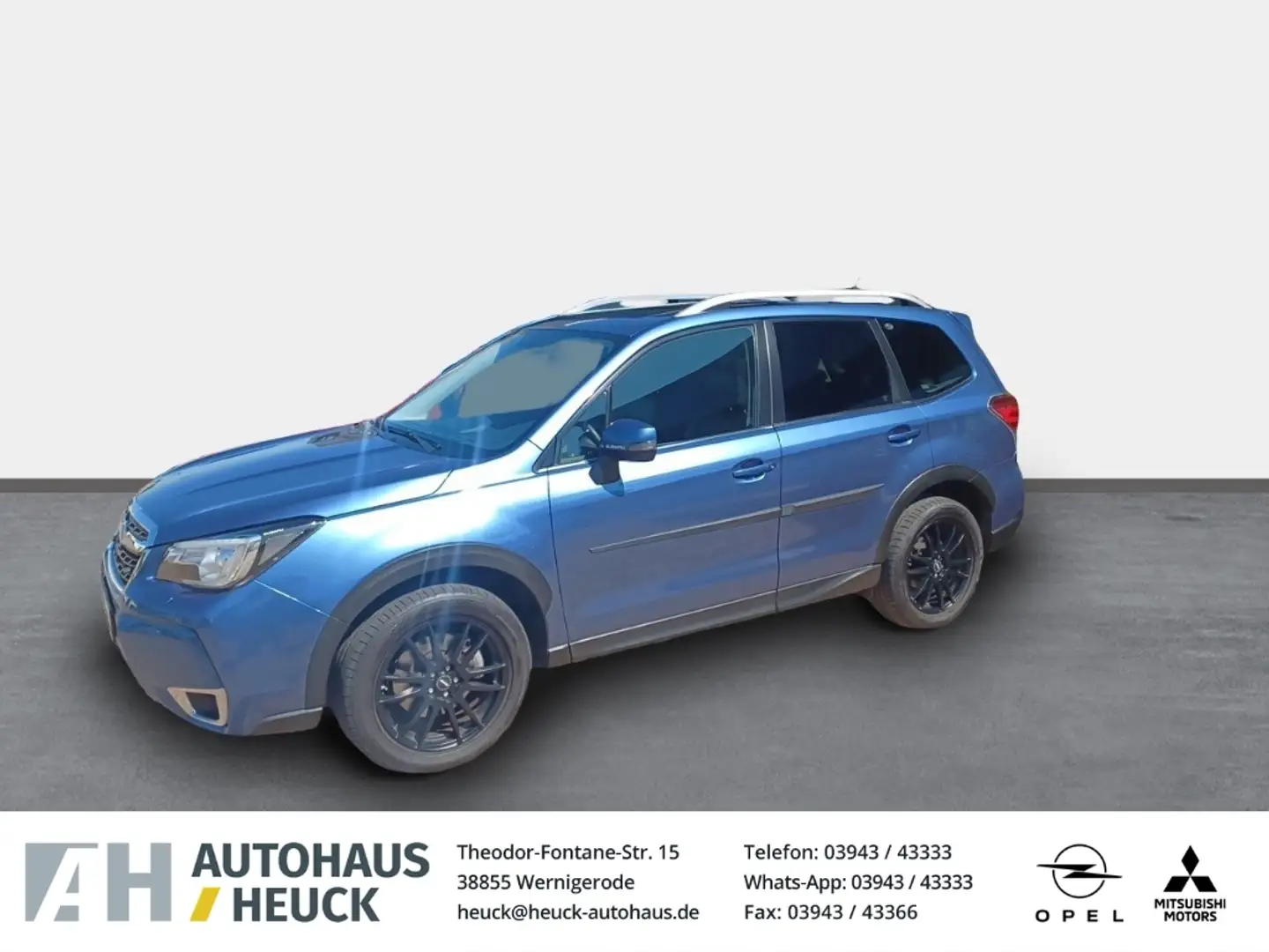 Subaru Forester XT 2.0i Navi Memory Sitze LED Kurvenlicht ACC El. Blau - 1