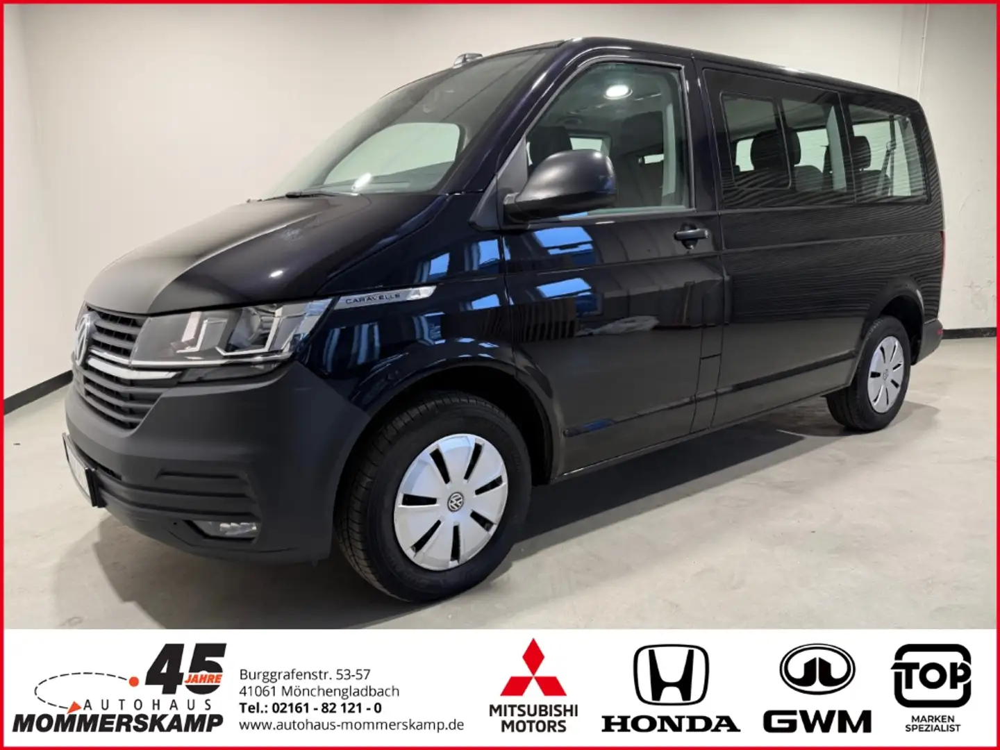 Volkswagen T6 Caravelle Trendline 2.0 TDI+Automatik+9Sitzer+Klima+DAB+Mul Schwarz - 1