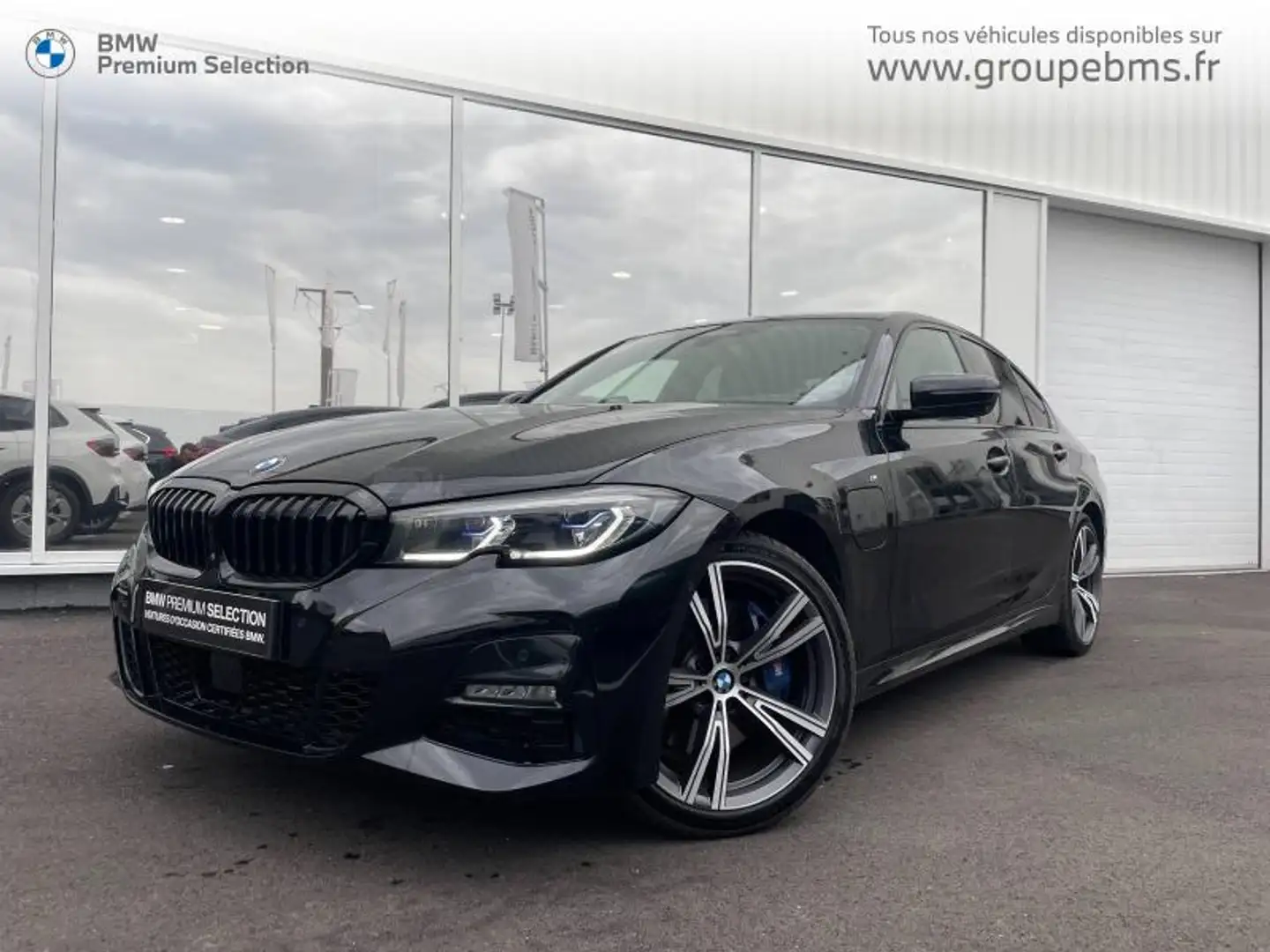 BMW 330 330eA 292ch M Sport 10cv Noir - 1