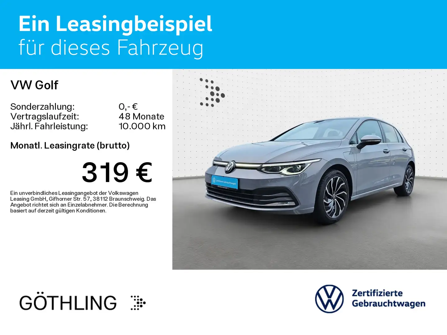 Volkswagen Golf Style 1.4TSI eHybrid *NAVI*MATRIX*ASG*ACC*S Grau - 2