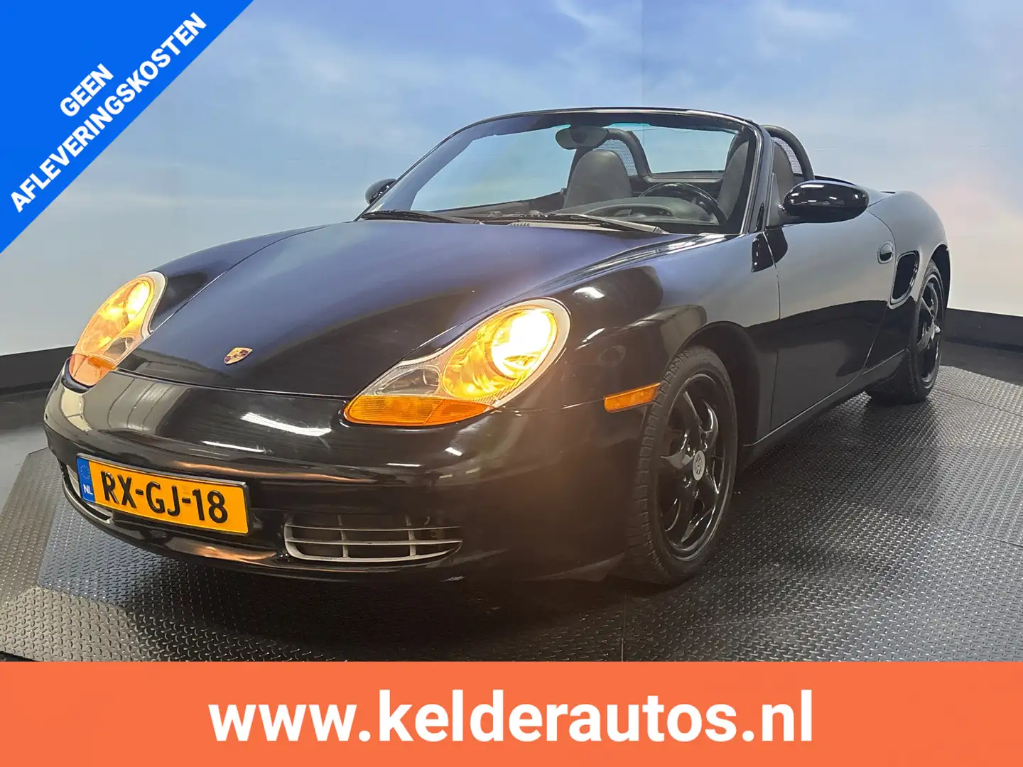 Porsche Boxster 2.5 Origineel Nederlandse Auto, zeer weinig km's Zwart - 1