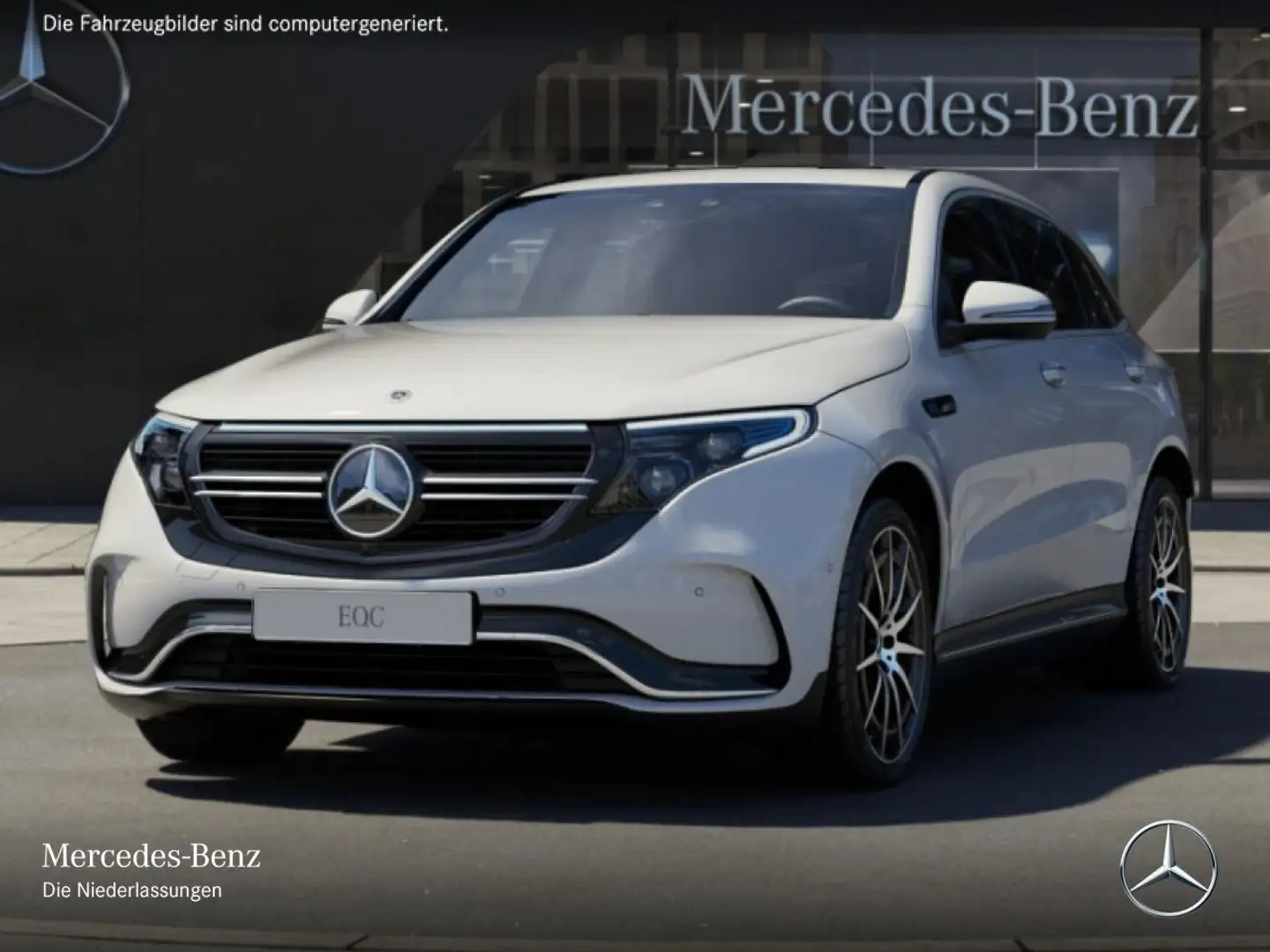 Mercedes-Benz EQC 400 4M AMG+MULTIBEAM+FAHRASS+KAMERA+KEYLESS Blanc - 2