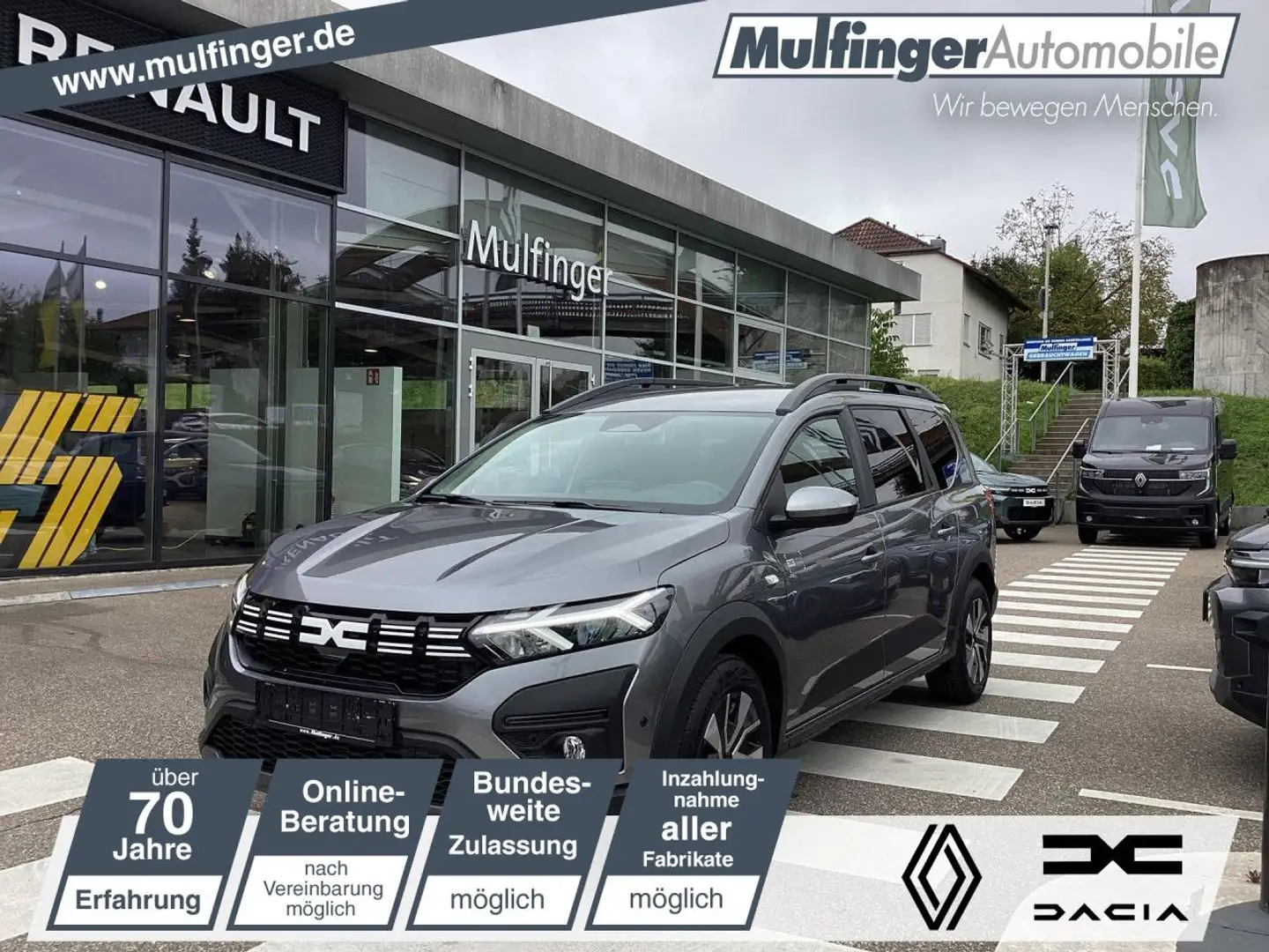 Dacia Jogger Expression HYBRID 140 Kamera EPH SHZ Bluetooth LED Grijs - 1