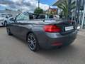 BMW 218 i Cabrio SportLine Leder Navi RFK Tempo PDC Gris - thumbnail 5