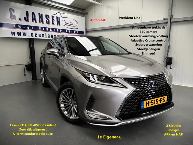 Lexus RX 450h 4WD President Line 1e eigenaar! Origineel nederlan