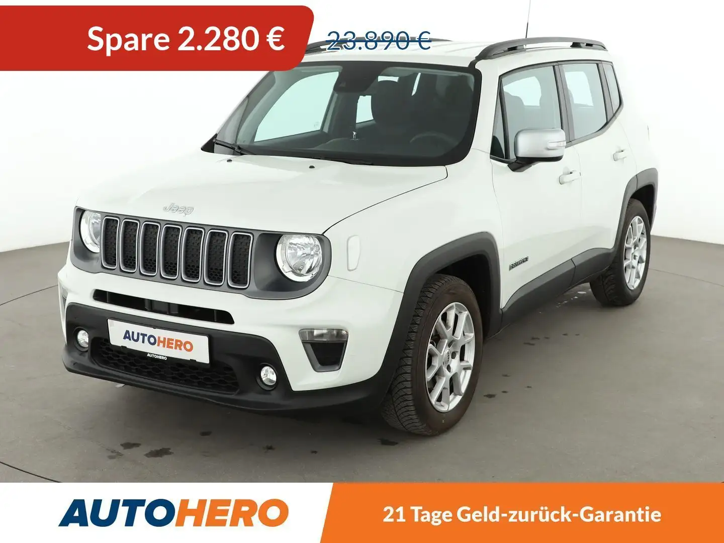 Jeep Renegade 1.5 GSE T4 e-Hybrid Longitude FWD*KLIMA*GARANTIE Weiß - 1