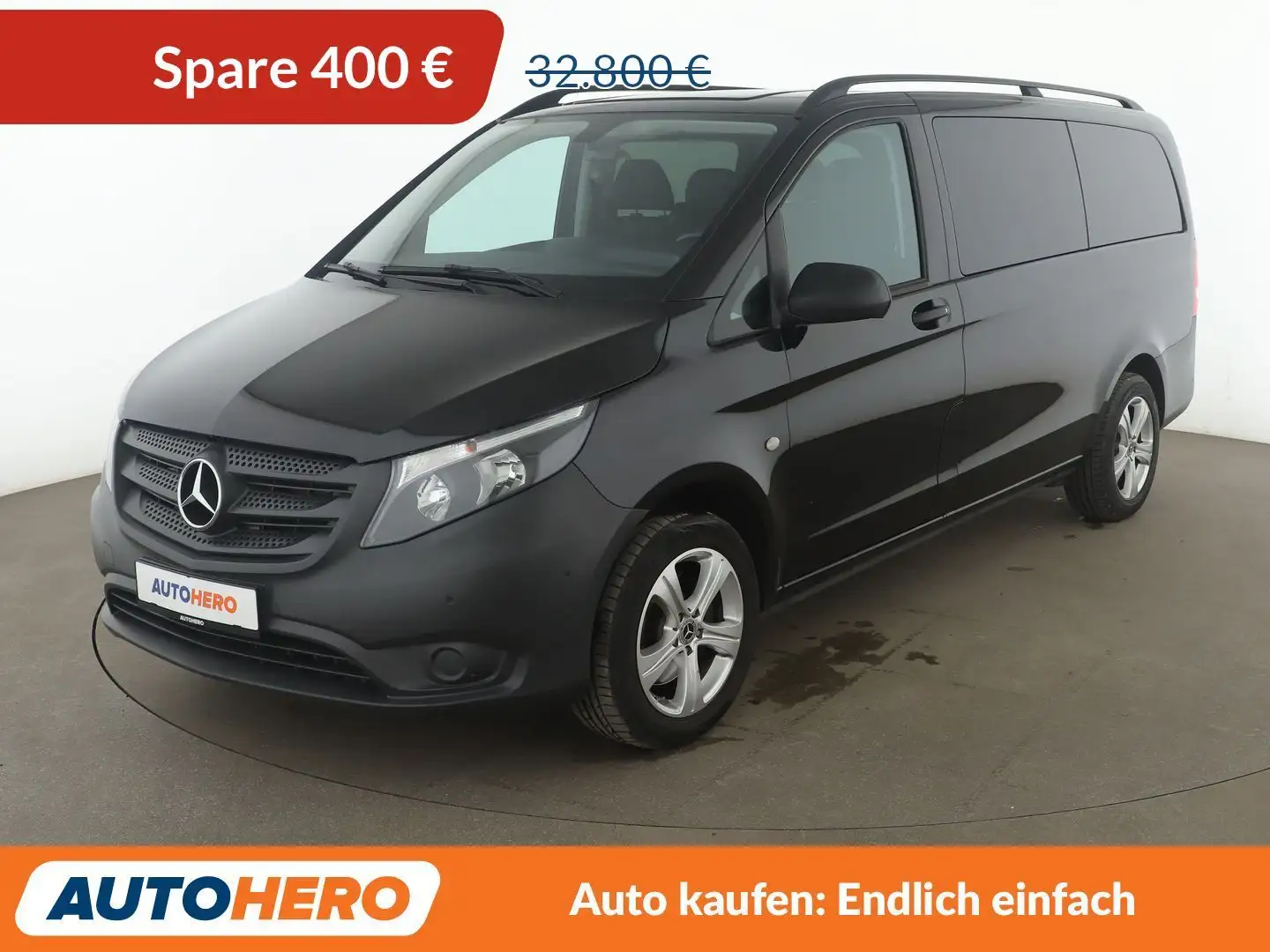 Mercedes-Benz Vito 116 CDI Pro lang Aut.*NAVI*PDC*TEMPO Schwarz - 1