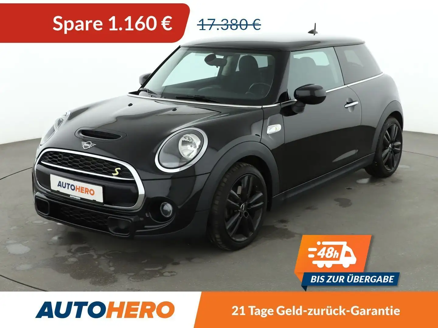 MINI Cooper S Cooper S*NAVI*LIM*SHZ*ALU*KLIMA* Чорний - 1