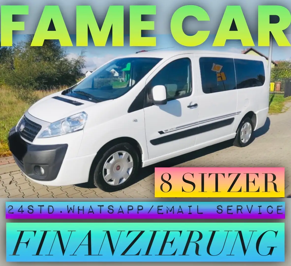 Fiat Scudo LANG 8 SITZER - FINANZIERUNG - Family Multijet Bílá - 1