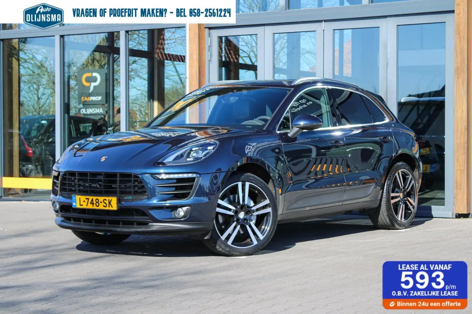Porsche Macan Macan|Pano|ACC|Camera|Leer|Memory Porsche 3.0 S|Pa Blauw - 1