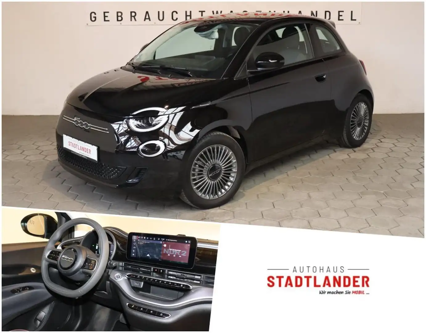 Fiat 500e 500 e Icon NAVI*KAMERA*ACC Schwarz - 1