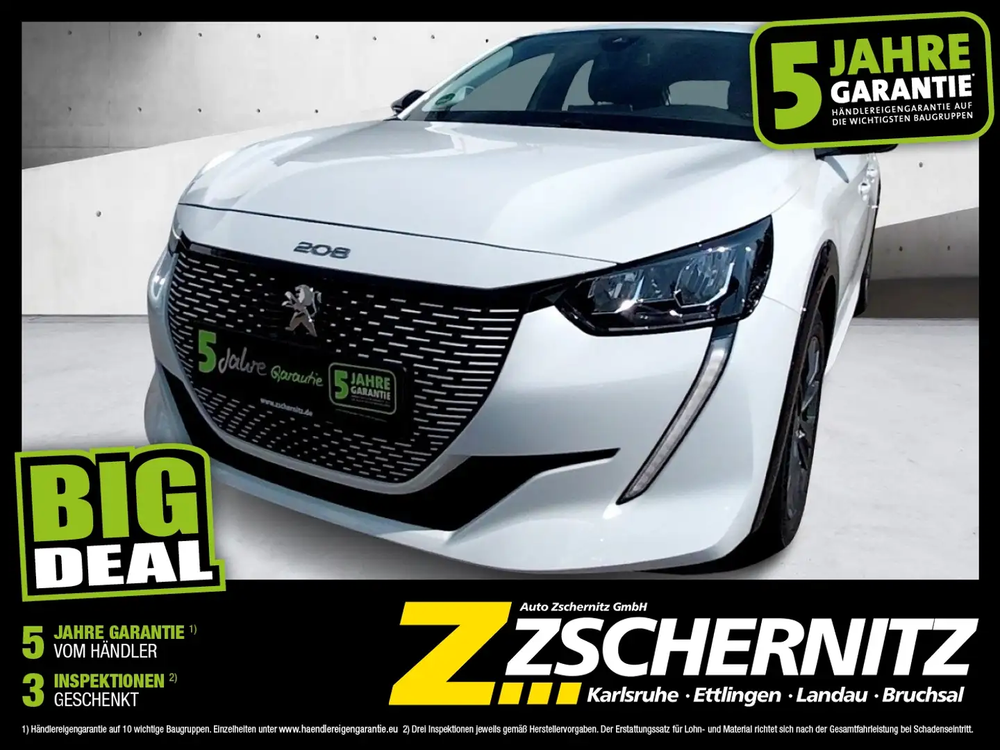 Peugeot 208 e Active Pack LED*SHZ*CarPlay*Klima*Spurhalte Weiß - 1