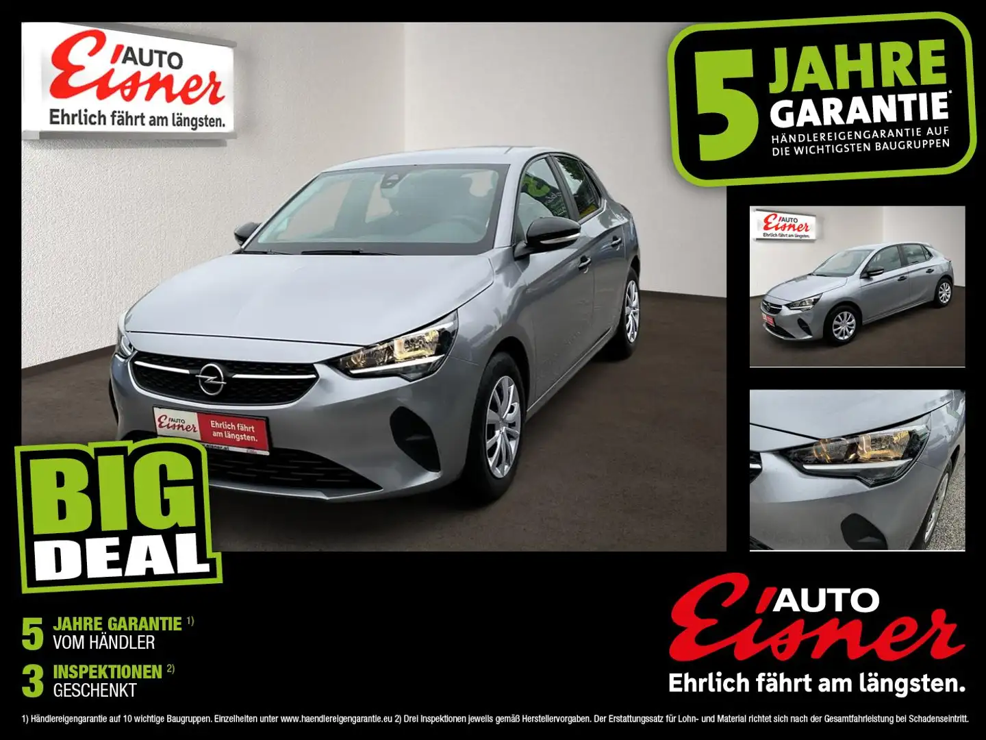 Opel Corsa F 1.2 PDC SoundSystem Grau - 1
