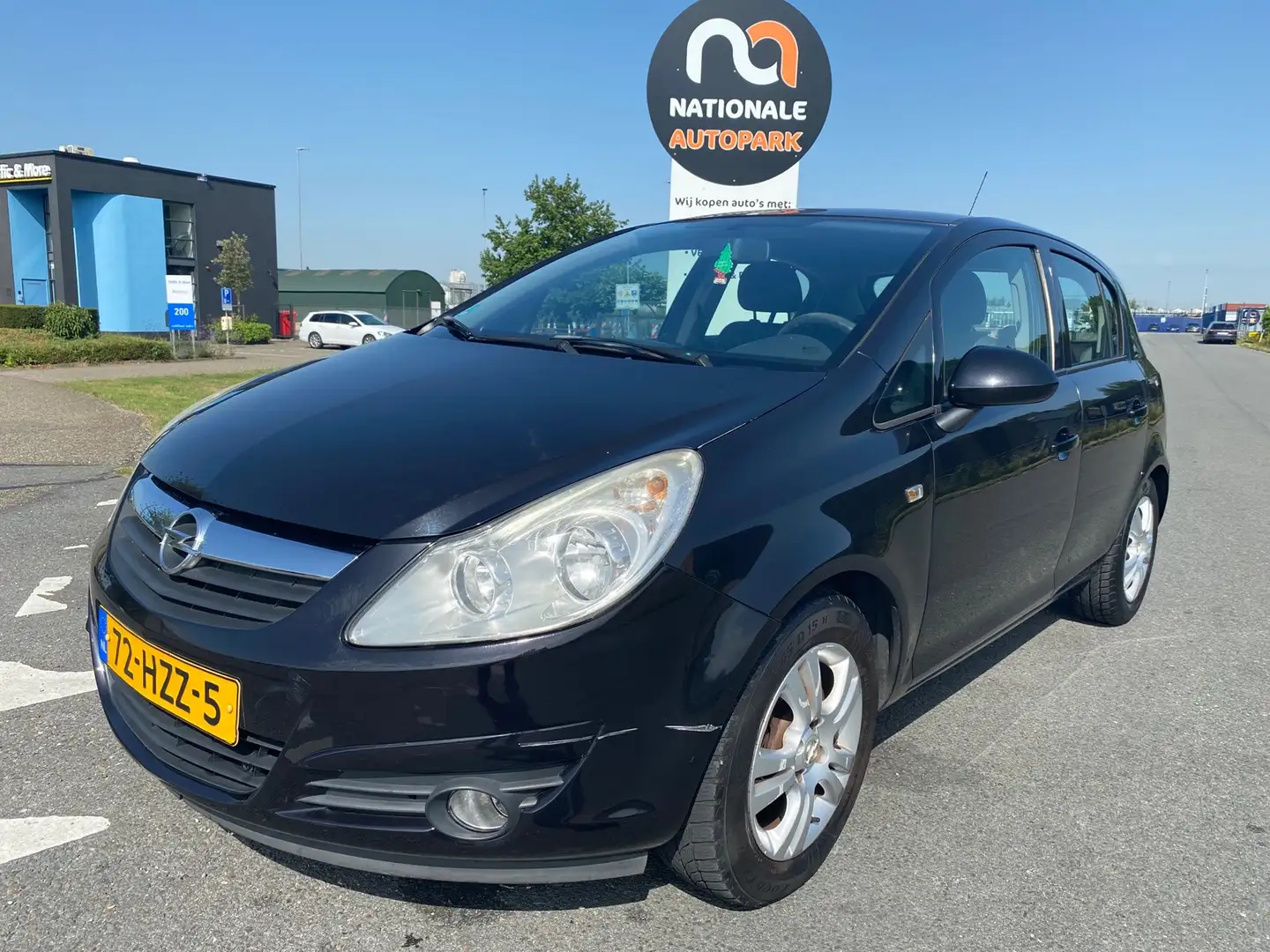 Opel Corsa 2009 * 1.2-16V Enjoy * AUTOMAAT * AIRCO * ELEC. RA Black - 1