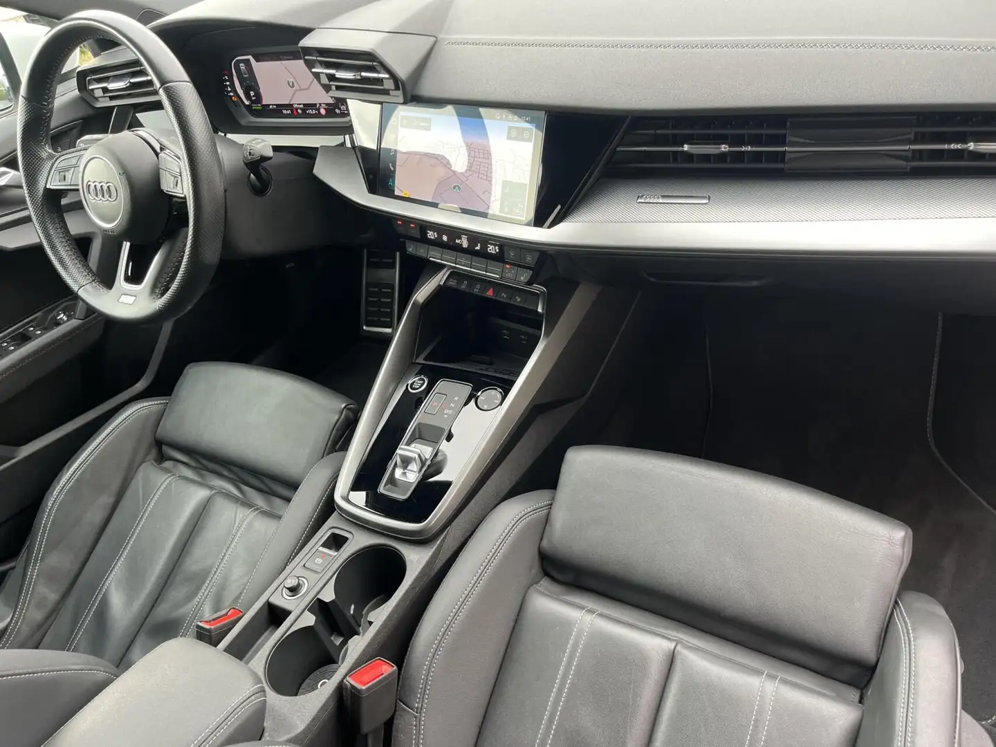 Audi A3 Limousine 1.5 TFSI S-LINE ACC+LED+TREKH+LEDER+1E E Blanc - 2