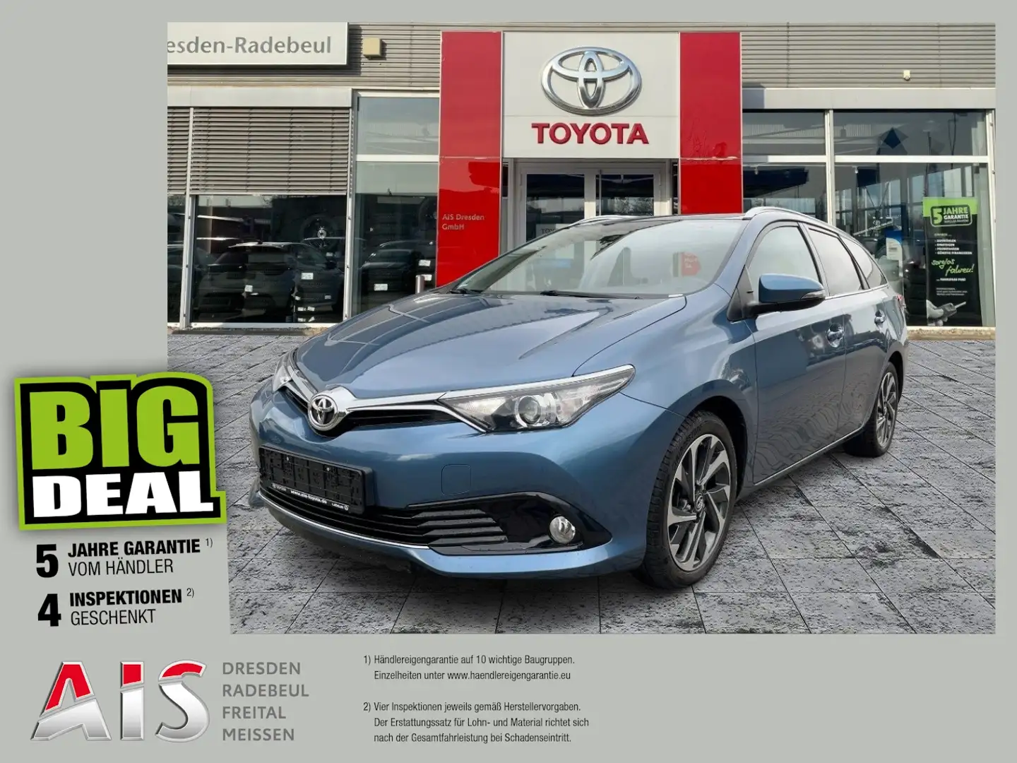 Toyota Auris Touring Sports 1.6 D-4D Design Edition Navi Bleu - 1