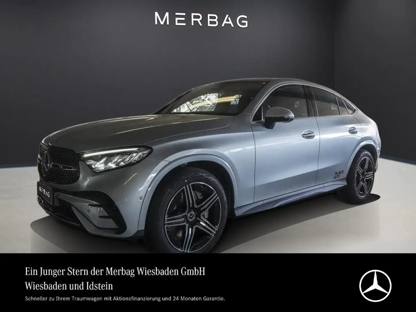 Mercedes-Benz GLC 200 COUPÈ-AMG-DISTRONIC-PANO-AHK-UVP 74.300,- Argento - 1