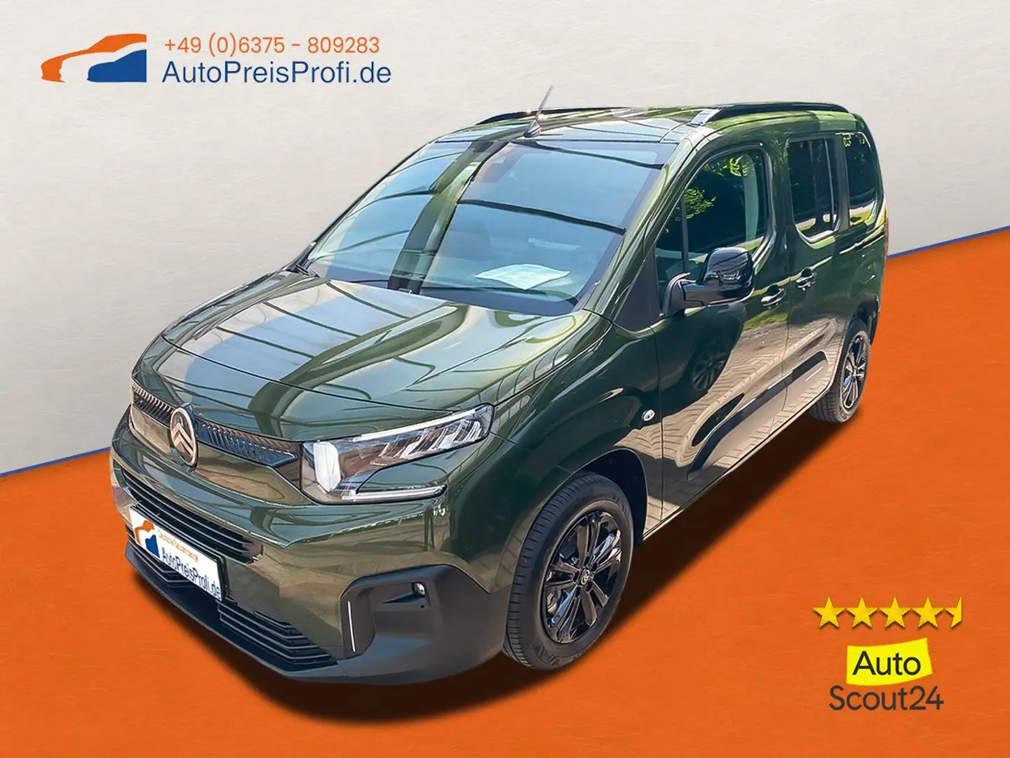 Citroen Berlingo MPV M BlueHDi 130 EAT8 PLUS AHK Зелёный - 1