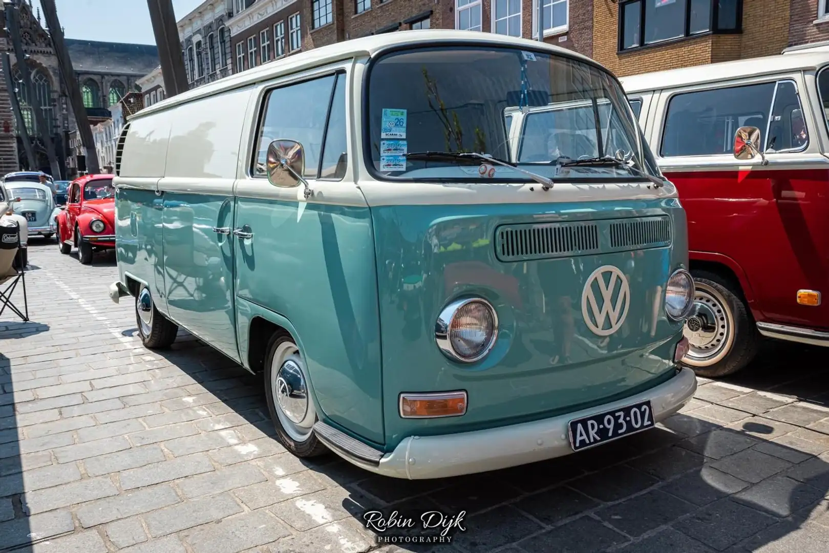 Volkswagen T2 dubbeldeurs panel met slaapbank Grün - 1