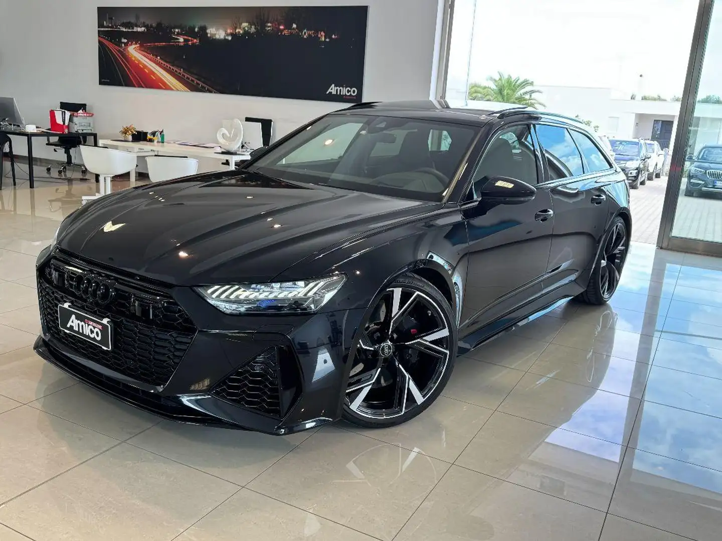 Audi RS6 4.0 MHEV 600CV Identity Black Tetto Panorama Negro - 2