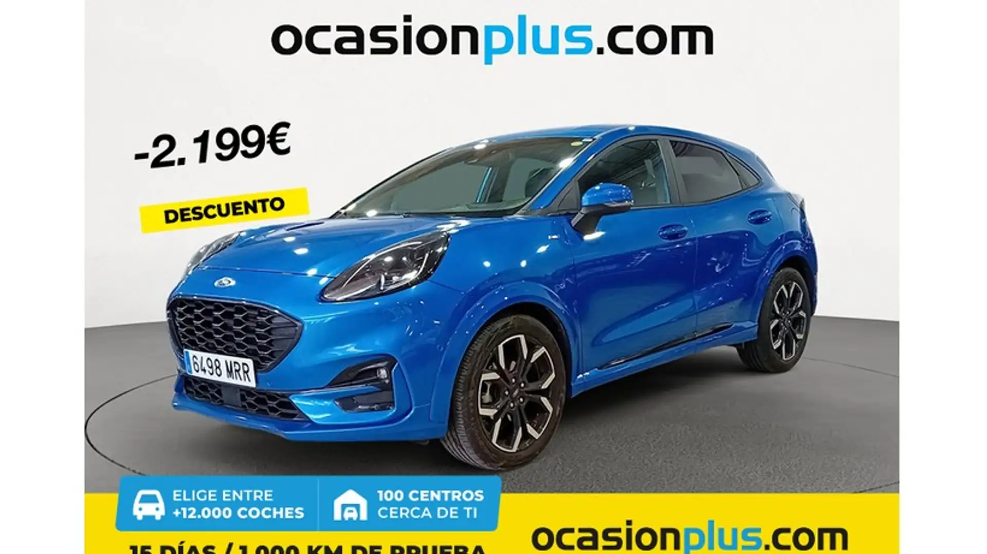 Ford Puma 1.0 EcoBoost MHEV ST-Line X Aut. 155 Bleu - 1