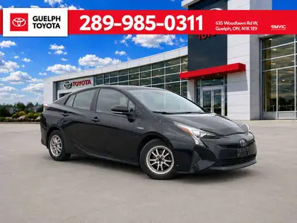 Black 2017 Toyota Prius Hatchback Front-Wheel Drive Automatic