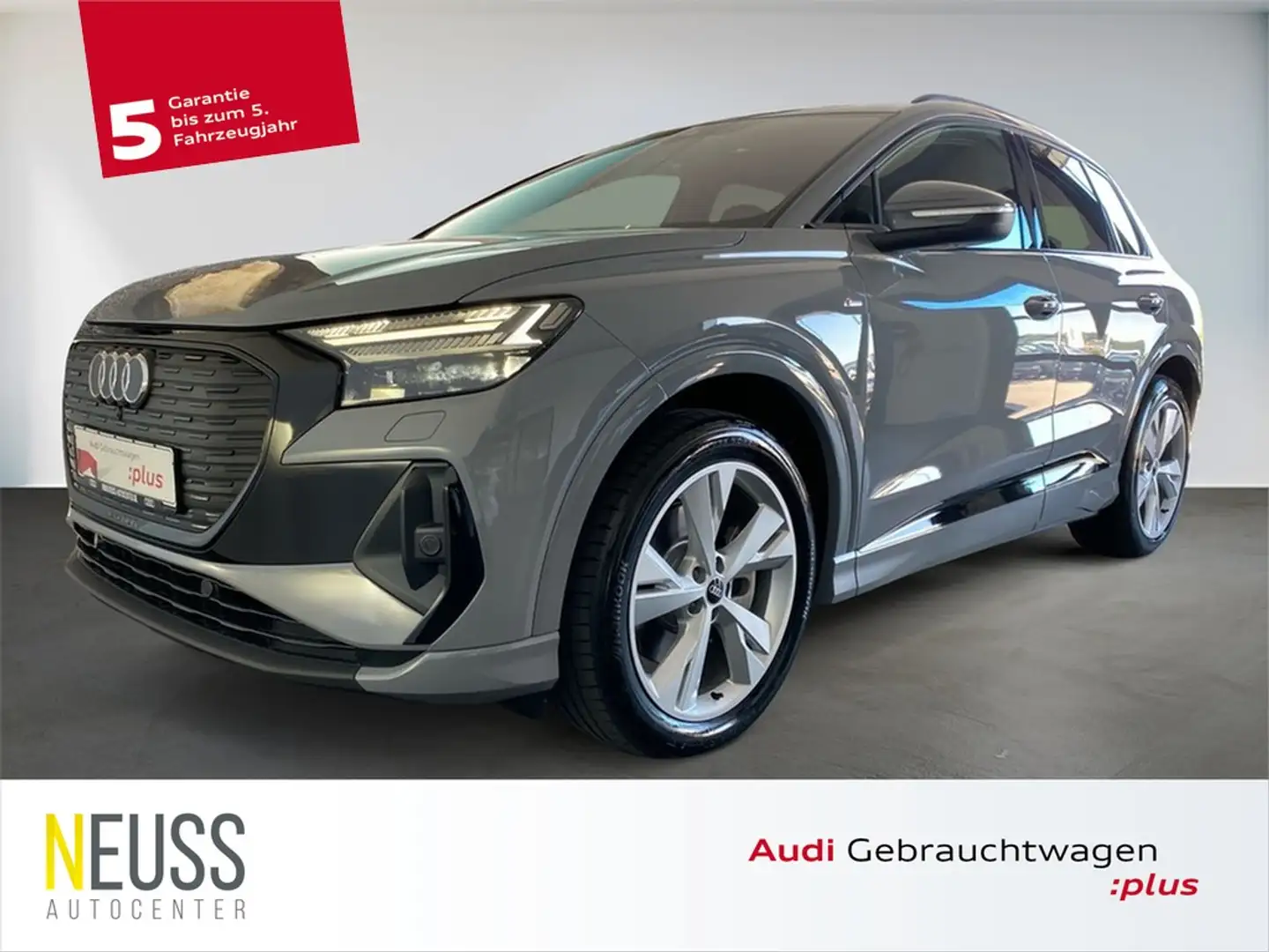Audi Q4 e-tron 45 quattro S line HUD+ACC+MATRIX+RFK+ Grau - 1