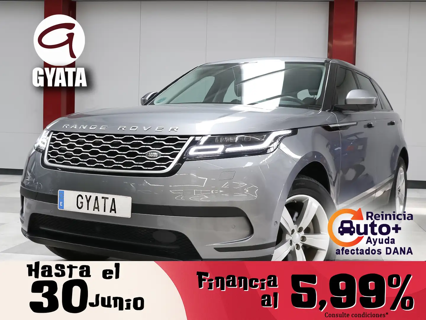 Land Rover Range Rover Velar 2.0D S 4WD Aut. 180 Gris - 1