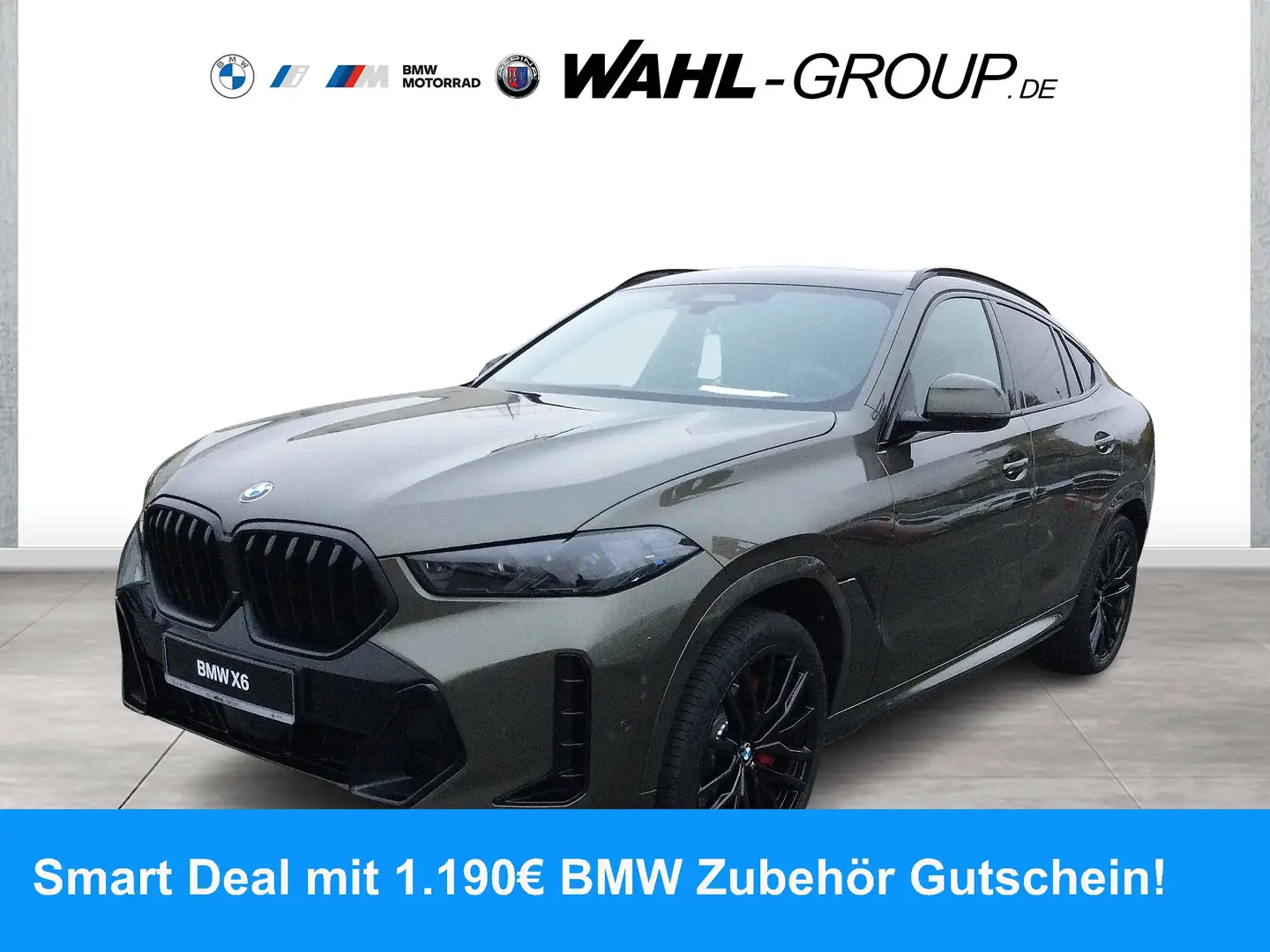BMW X6 xDrive40d M Sport Pro AHK Panorama Innovation Groen - 1