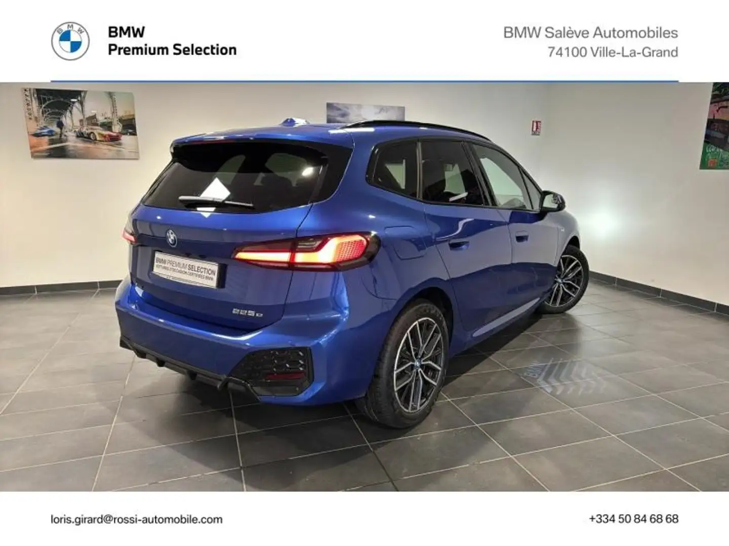 BMW 225 225e 245ch xDrive M Sport DKG7 Bleu - 2