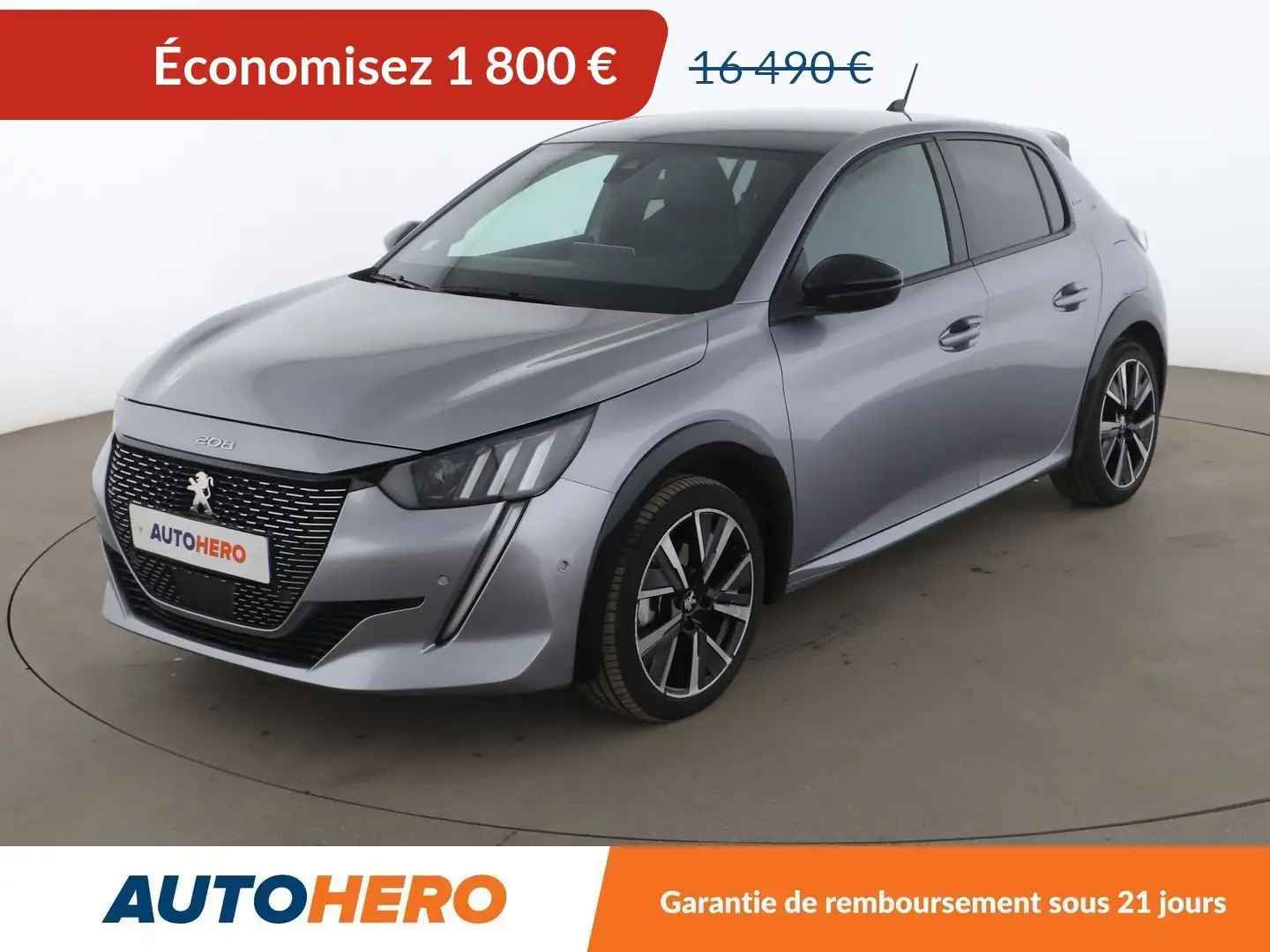 Peugeot 208 1.2 PureTech GT Line EAT8 Gris - 1