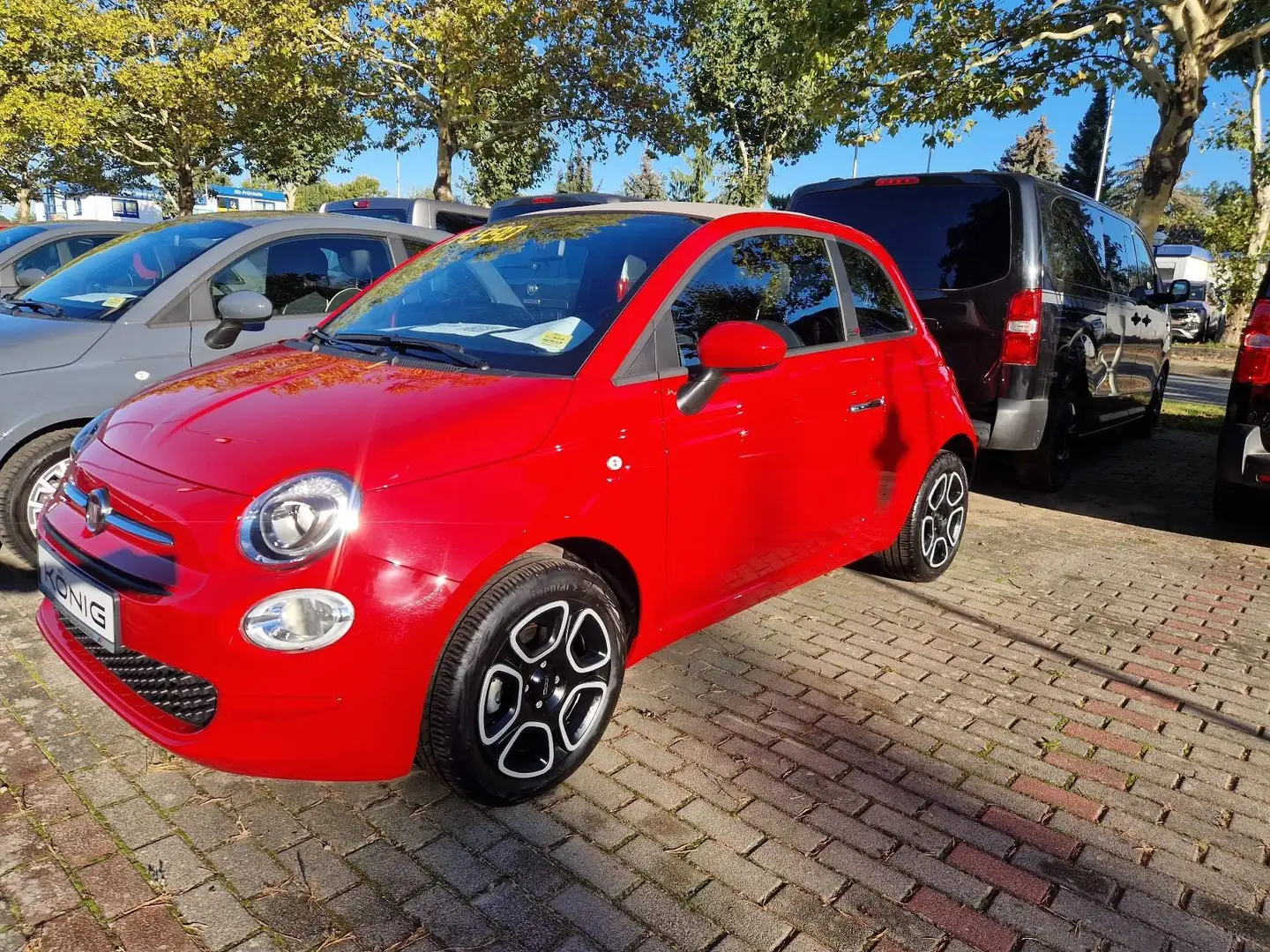 Fiat 500C Cabrio Club 1.0 Klima*Tempomat*CarPlay Rot - 2